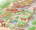 ベネッセ：「にほん日和」箱根神社イラストマップ